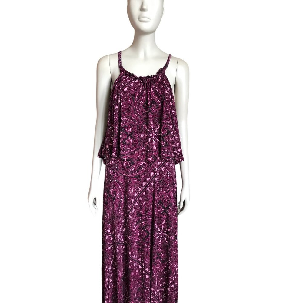 Torrid Purple and Black Patterned Maxi Dress - Picture 4 of 8